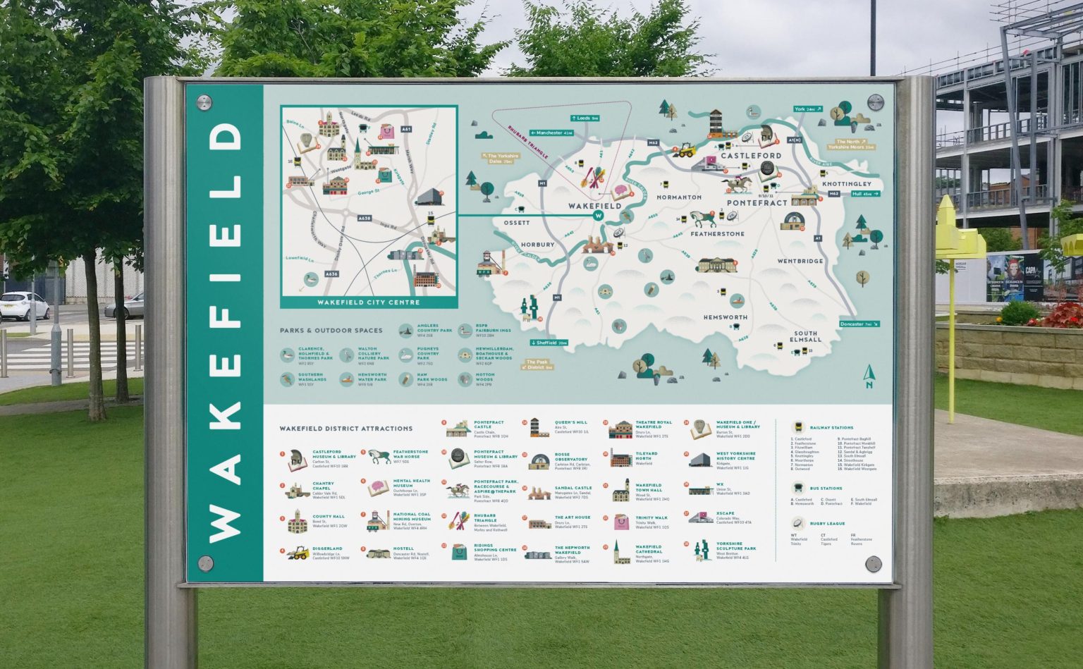 Wakefield District Maps Projects Rhubarb Design House Wakefield District Maps Projects Rhubarb Design House