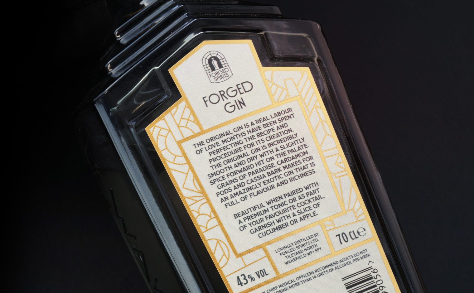 Forged Gin Rear Label