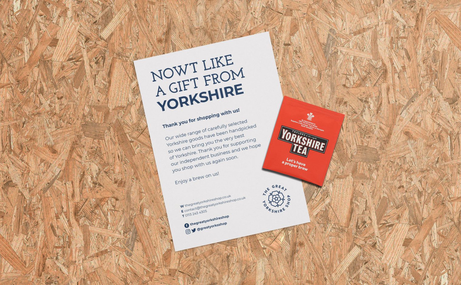 The Great Yorkshire Shop Thank You Card