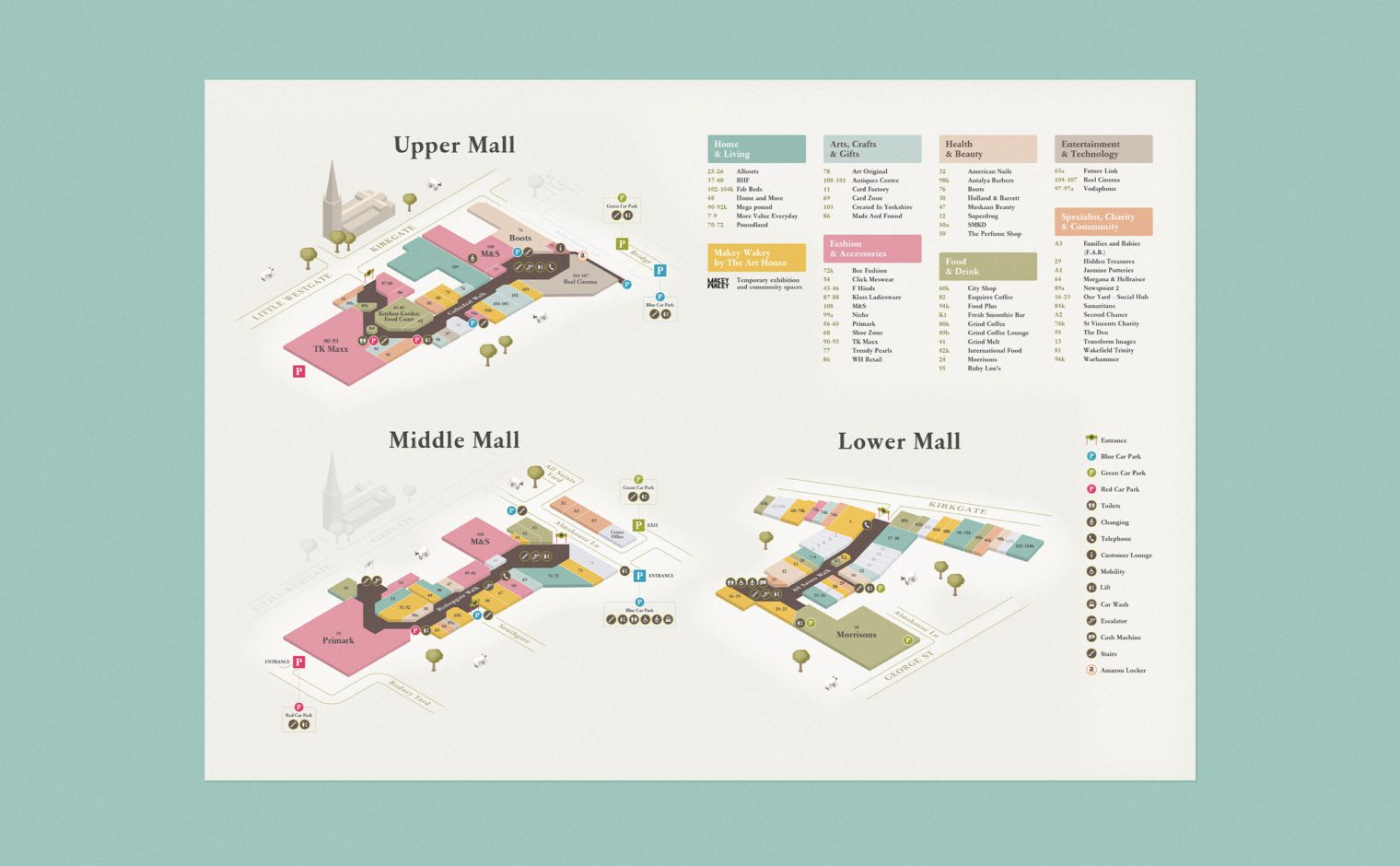 The Ridings Shopping Centre Floor Plan Map