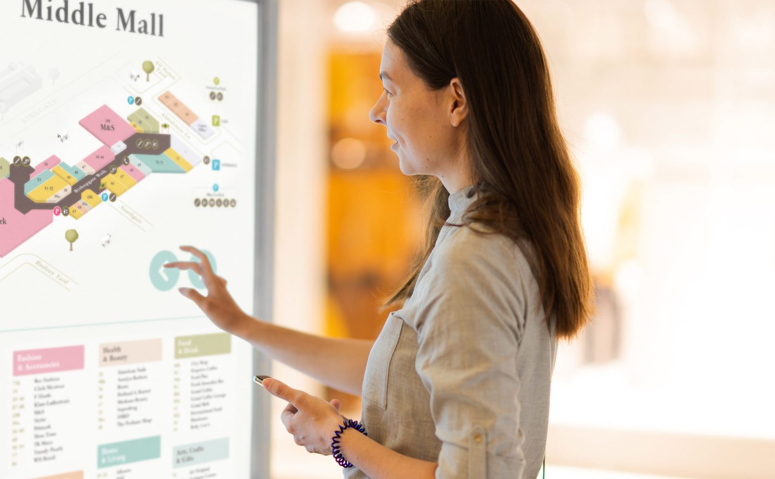 The Ridings Shopping Centre Floor Plan Digital Screen Map