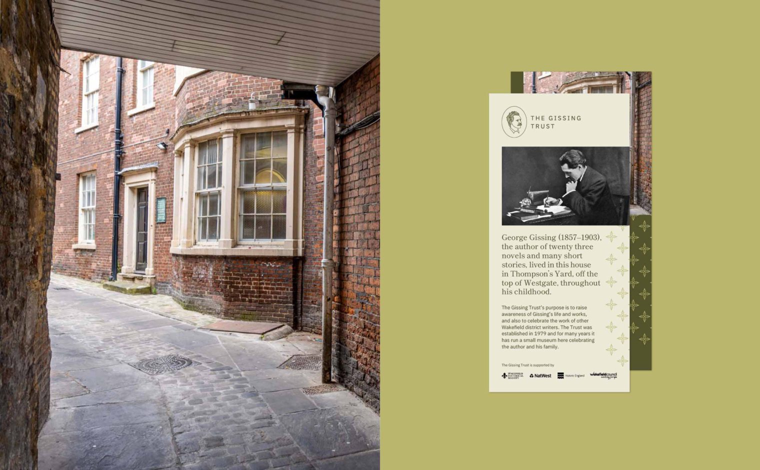 Gissing Trust exterior and flyer