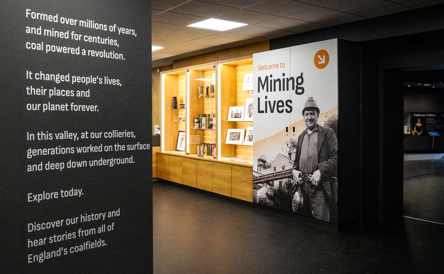 National Coal Mining Museum Brand Identity - Exhibition Graphics