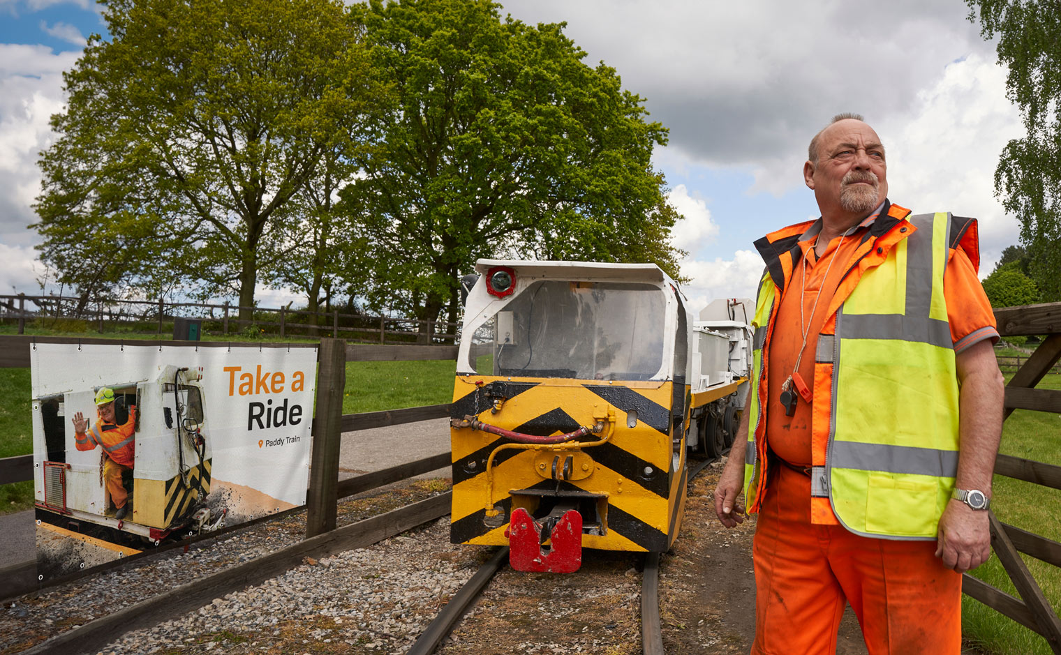 National Coal Mining Museum Brand Identity - Paddy Train Banner