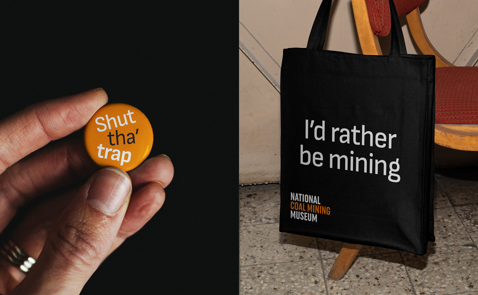 National Coal Mining Museum Brand Identity - Shop Merchandise