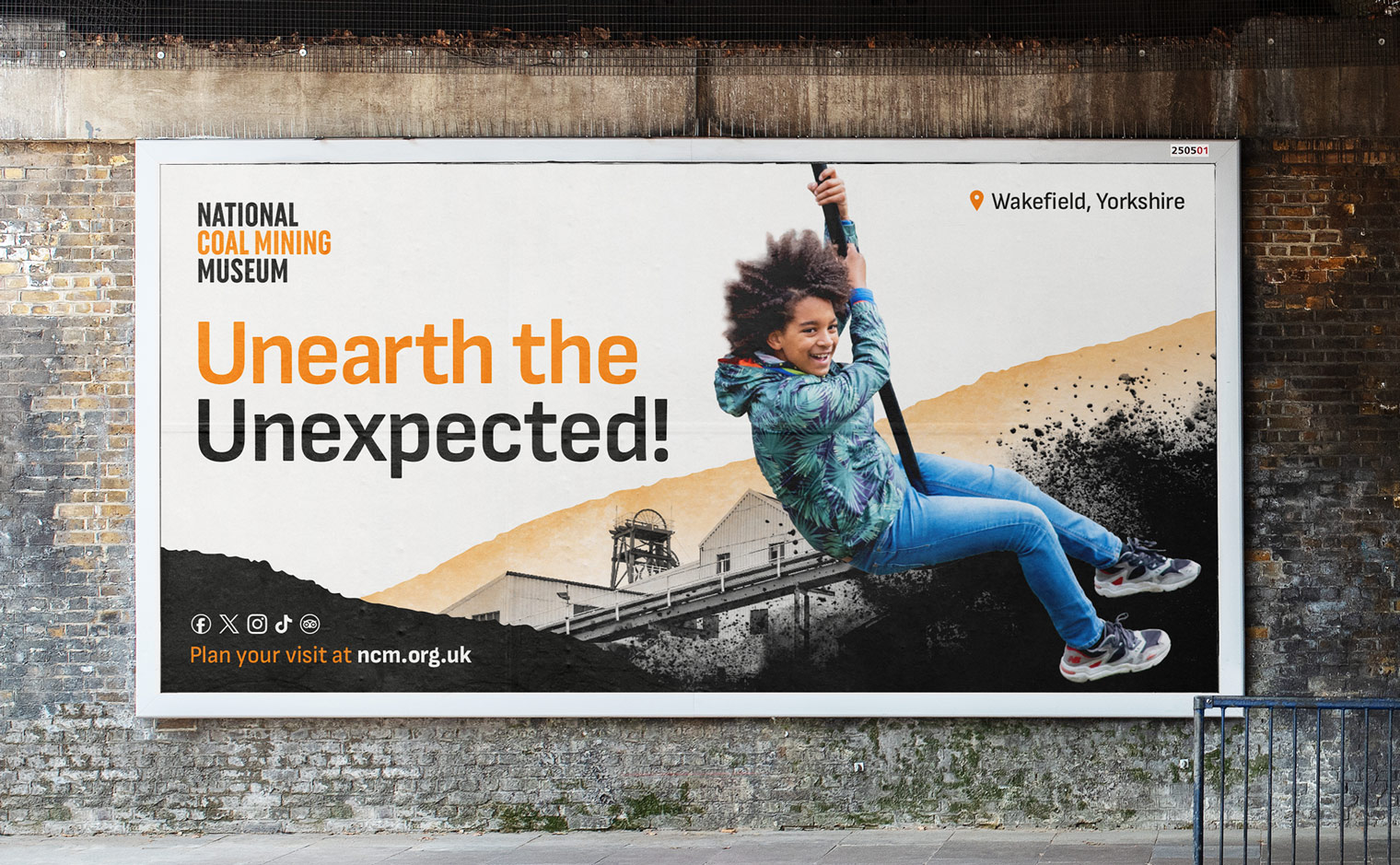 National Coal Mining Museum Brand Identity - Billboard