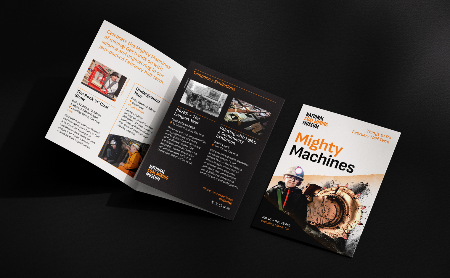 National Coal Mining Museum Brand Identity - Leaflet