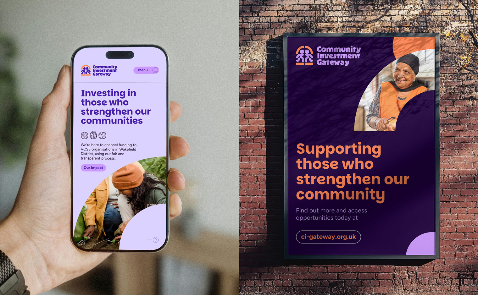 Community Investment Gateway Branding - Mobile and Poster