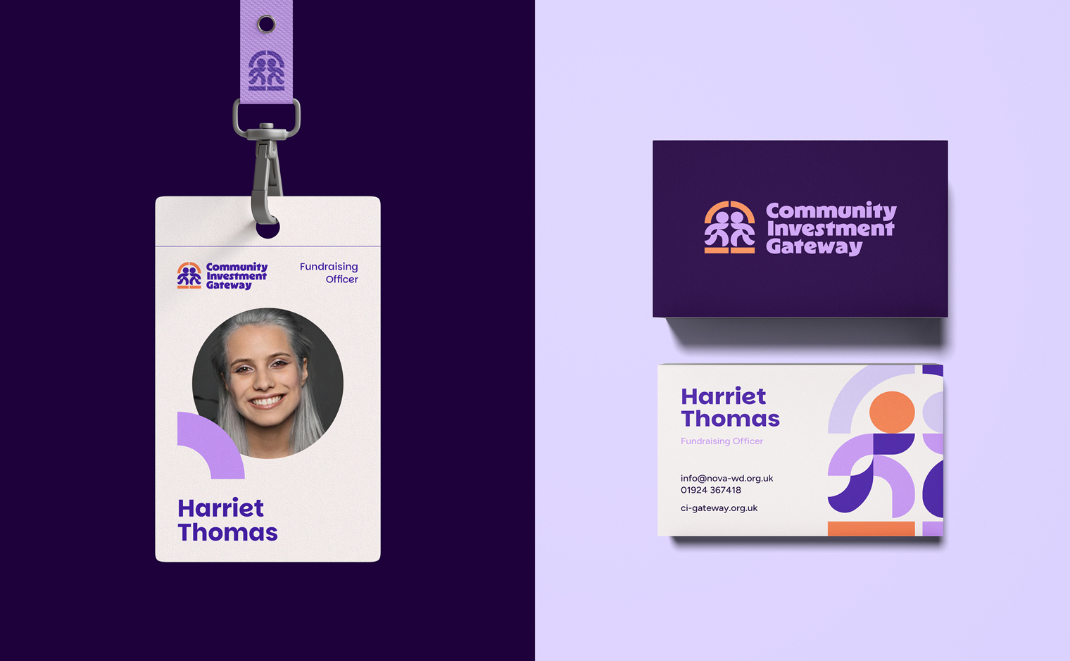 Community Investment Gateway Branding - ID Card and Business Card
